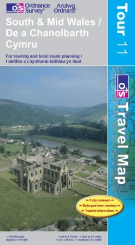South and Mid Wales (OS Travel Series - Tourist Map) (OS Travel Map - Tour Map)