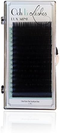 Eyelash Extensions Individual Loose Signature Mink Eyelash 16 Rows Size C Thickness .15 12mm Per Tray