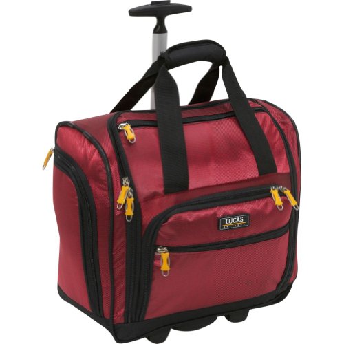 LUCAS Wheeled Under the Seat Cabin Bag EXCLUSIVE (Red)