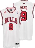 Luol Deng Chicago Bulls White Replica Adidas NBA Jersey