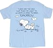 Peanuts Snoopy Accomplish Tomorrow Light Blue T-Shirt Tee