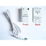 3600mAh Battery pack & Chargeable Cable for Xbox 360