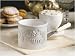 L Tremain Raised White Floral Butter Bell Crock