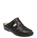Womens Black Orthopedic Support Clog By Finn Comfort