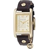 Michael Kors Watches Ladies Leather Rectangle with Charm
