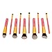 Soobest 10 Piece Synthetic Bristles Makeup Brush Set with Carry Bag - Pink