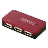 �u�o�b�t�@���[�R�N���T�v���C Arvel USB2.0�Ή�4�|�[�g�n�u �Z���t/�o�X���p ���b�h H432RD�v�̉摜