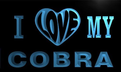va2562-b I LOVE MY COBRA ANIMAL Neon Light Sign
