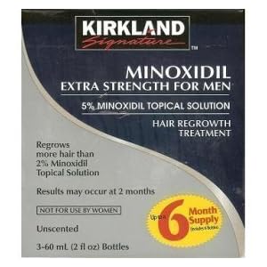 Minoxidil 5% Extra Strength Hair Regrowth Treatment for Men, 6 Month Supply