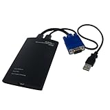 KVM Console to USB 2.0 Portable Laptop Crash Cart Adapter -  Laptop KVM Server Console Adapter