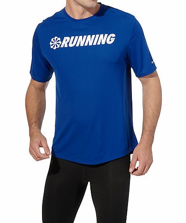 NIKE Herren T-Shirt Challenger PW Running, drenched blue/reflective silv, L, 424248-416 Preisvergleich