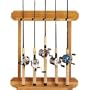 Fishing: Cabela's Solid Oak 1-piece, 5-Rod Wall Rack