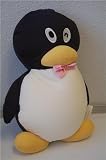 Snow Foam Micro Beads Pillow Petz Penguin Black Large 18