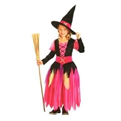 Hexe Deluxe Rosa Kinder Halloween Fasching