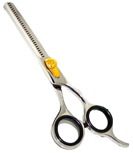 Equinox Professional Razor Edge Barber Thinning Scissors/ Shears - Japanese Stainless Steel - 5.5" Overall Length - Solid Finger Rest