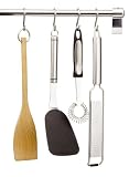 EXTENDABLE UTENSIL RACK INCLUDING 18 HANGING HOOKS