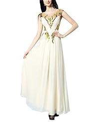 A-line Sleeveless Tank Natural   Waistline Beaded Rayon/Silk/Taffeta Cocktail Floor Length Evening Dress/Homecoming Dress/Bridesmaid Dress/Prom Dress/Wedding Party Dress 