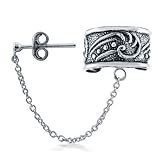Bling Jewelry Celtic Swirls Sterling Silver Ear Cuff One Piece