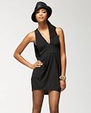 Dramatic Entrance V-Neck Draped Dress