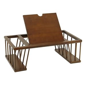 Bed Desk Tray Antique Walnut Finish by