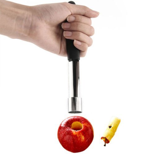 Sunwon® Stainless Steel Easy Twist Core Seed Remover Fruit Apple Corer Pitter Seeder Kitchen Tool（Random Color）