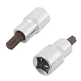 uxcell　ソケットビット ソケットレンチ　ドライバー　ソケット　キット　車　T50トルクス　ヘッド　ドライバー　13mm　スクエア　2個　入り