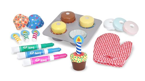 Melissa & Doug Bake and Decorate Cupcake Set