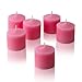 Light In The Dark Soft Pink Votive Candles - Box of 12 Unscented Candles - 10 Hour Burn Time - Candles for Weddings, Parties, Spas and Decorations