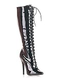 Sexy Fetish Black Lace Up Knee Boot - 8