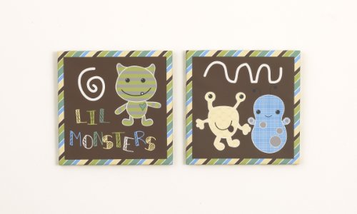 Cocalo 2 Piece Canvas Art, Peek A Boo Monsters