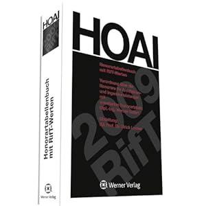 HOAI 2009 - Honorartabellenbuch mit RiFT-Werten