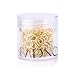 BEADNOVA 5mm Gold Plated Open Jump Rings with Plastic Acrylic Jar Container for Jewelry Making (500pcs)