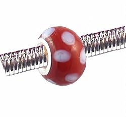 Pandora / Troll Style Charm Bead - (Z20) Murano Style / Lampwork Glass
