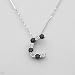 Necklace With 1.90ctw Precious Stones - Genuine Aquamarines and Sapphires Made of 925 Sterling silver Length 16in