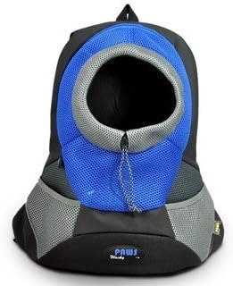 Wacky Paws Sporty Backbag Pet Carrier, Large, Blue