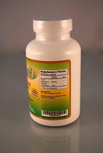 CoQ-10 Q-10 coq10 CO Q10 co-Enzyme 400mg - Various Sizes. Made in USA (3 Bottles - 300 [3x100] Capsules)