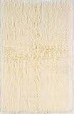5' x 8' New Flokati Area Rug - 100% Wool Natural Color