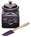 Le Creuset - Pot à confiture en céramique avec spatule en silicone - Cassis (Import Grande Bretagne)