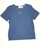 Alfred Dunner Indian Summer Keyhole Shirt Peacock