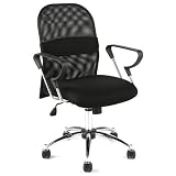 ITALMODERN Marlin Mesh Office Chair, Black