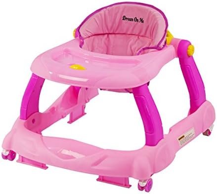 Dream On Me Spirit Activity Walker and Walk Behind in Pink