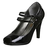 Moda Spana Women's Zooey Mary Jane,Black,8 M