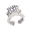 New Year Tiara - White/ Silver