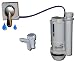 Being Water's One2flush Model DFK Dual Flush LEVER ACTION Basic Dual Flush Conversion Kit with new improved handle design for Standard 2" two piece toilets has our Bowl Fill adjustment feature to save water in two ways with every flush