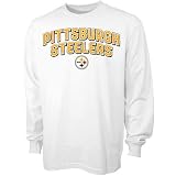 Reebok Pittsburgh Steelers White Double Arched Long Sleeve T-shirt