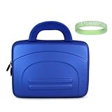 Blue Eva Amazon Kindle DX Hardshell Carrying Case + Live*Laugh*Love Wrist Band!!! (Kindle DX Not Included)