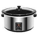 Maxi-Matic MST-800V Elite Gourmet Large 8-1/2-Quart Slow Cooker, Stainless