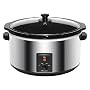 Maxi-Matic MST-800V Elite Gourmet Large 8-1/2-Quart Slow Cooker, Stainless