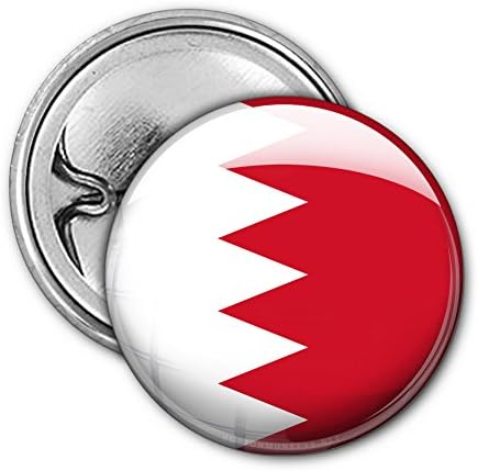 Bahrain Flag Pin Button 1"