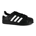 New Mens Adidas Superstar 2 Black White Leather Trainers